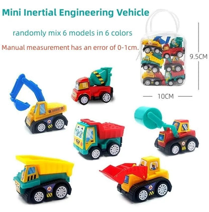 6Pcs Car Set of Cartoon Car Toys