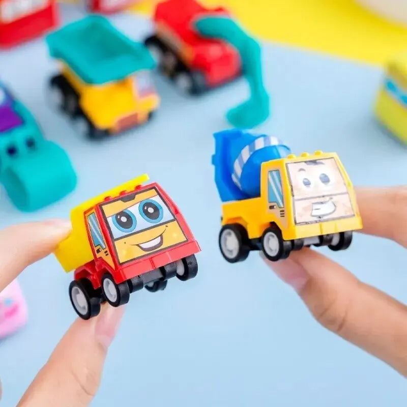 6Pcs Car Set of Cartoon Car Toys