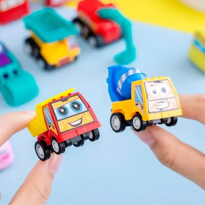 6Pcs Car Set of Cartoon Car Toys