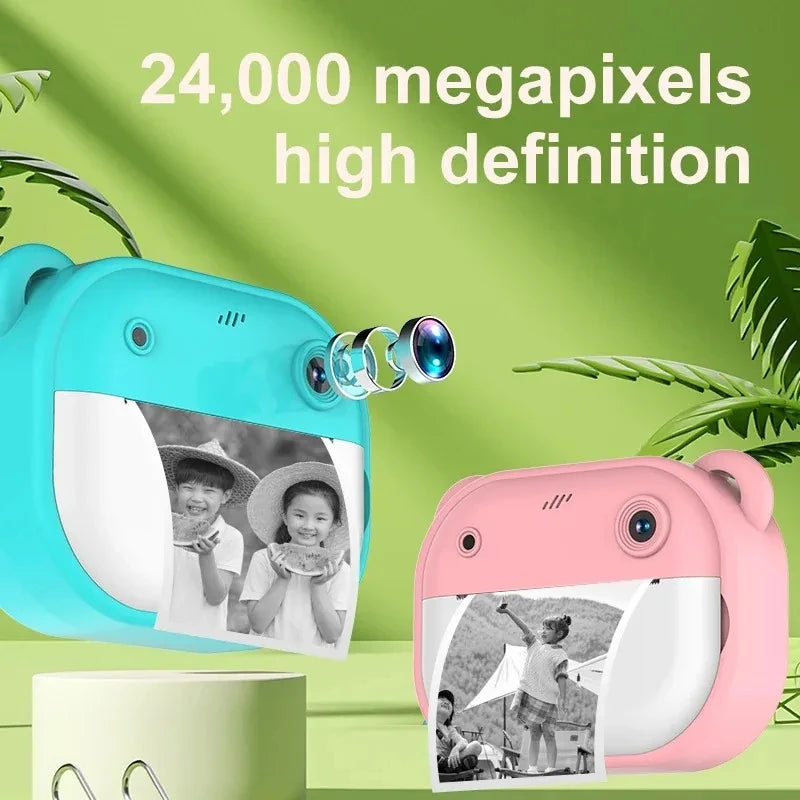 Children Digital Camera Instant Print for + 32G Memory Card