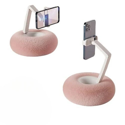 Pillow Phone Holder with furry snack holder (Snuggle Screen)
