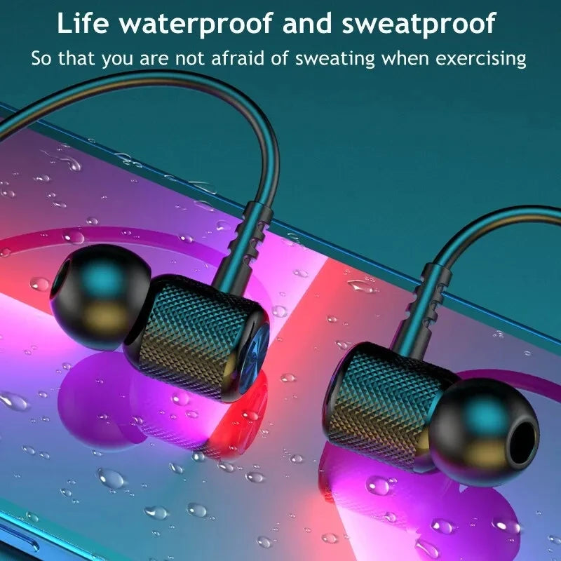 Wireless Silicone Magnetic Headphones with Bluetooth 5.0 Neckband