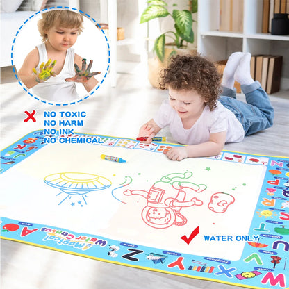 Montessori Magic Water Drawing Mat with Reusable Magic Pens