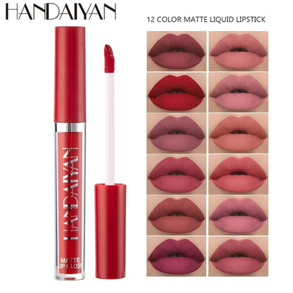 6PC/Set Matte Velvet Lip Gloss Waterproof Long-lasting