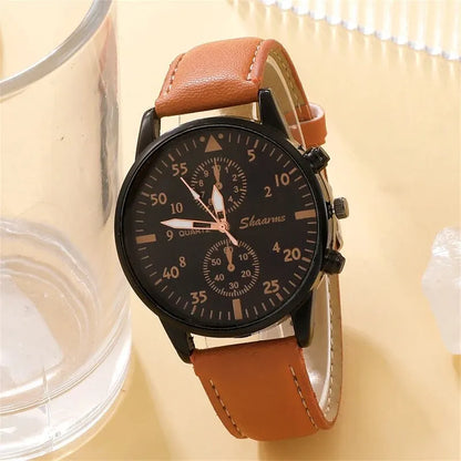 New Mens Watch Luxury Bracelet Set