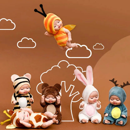Sleeping Baby Series Doll Cartoon Animal Toy For Kids