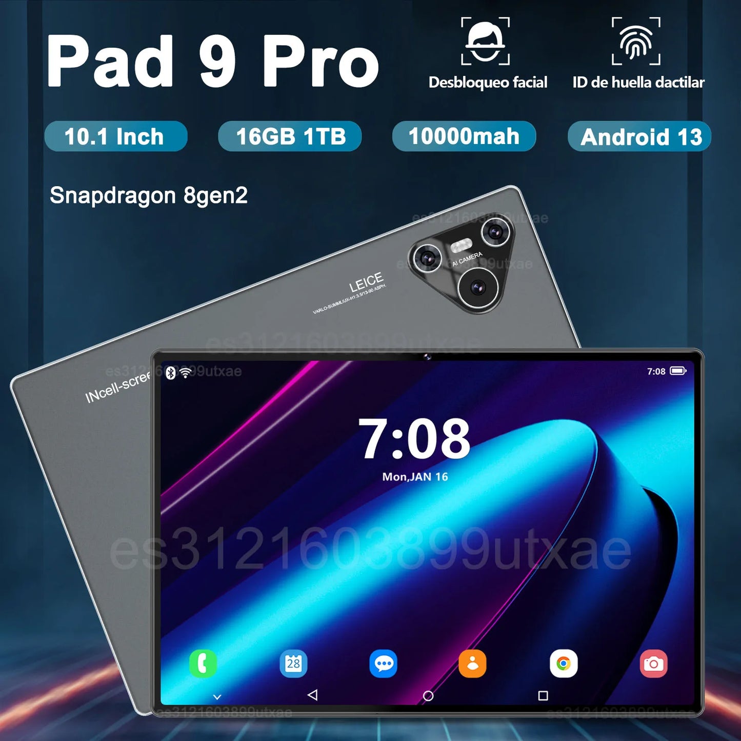 Original Pad 9 Pro Tablet 10.1 inch Android 13 16GB+1024GB