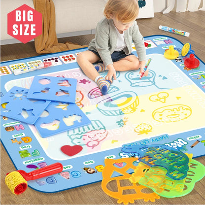 Montessori Painting Magic Water Drawing Mat With Reusable Magic Pens