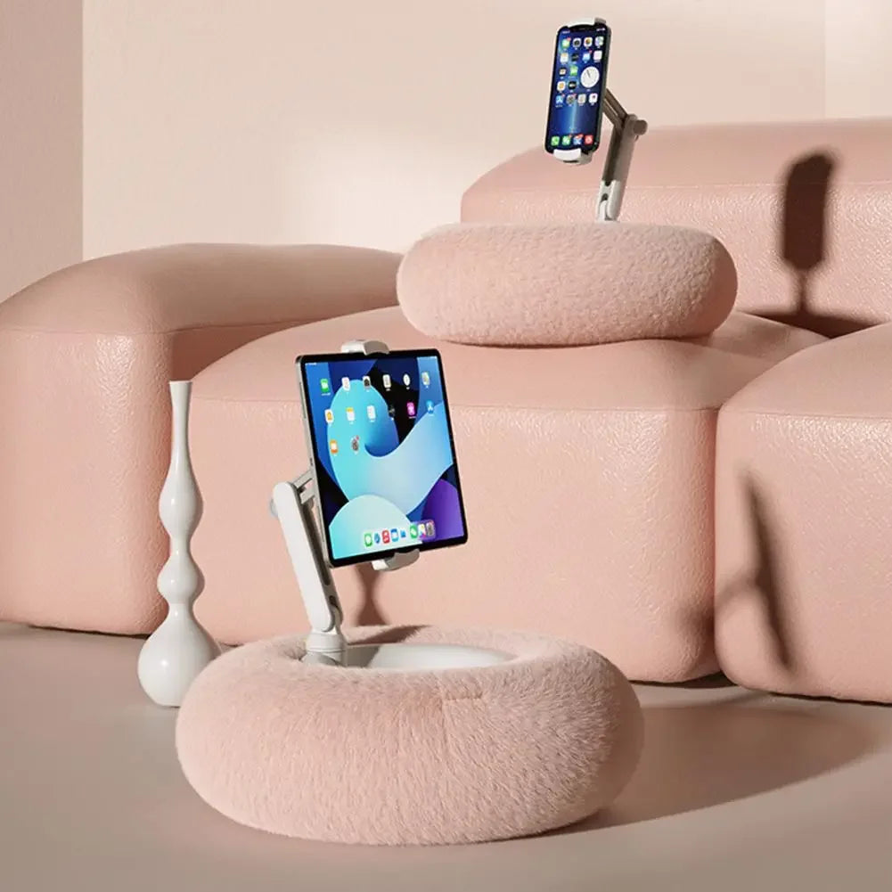 Pillow Phone Holder with furry snack holder (Snuggle Screen)
