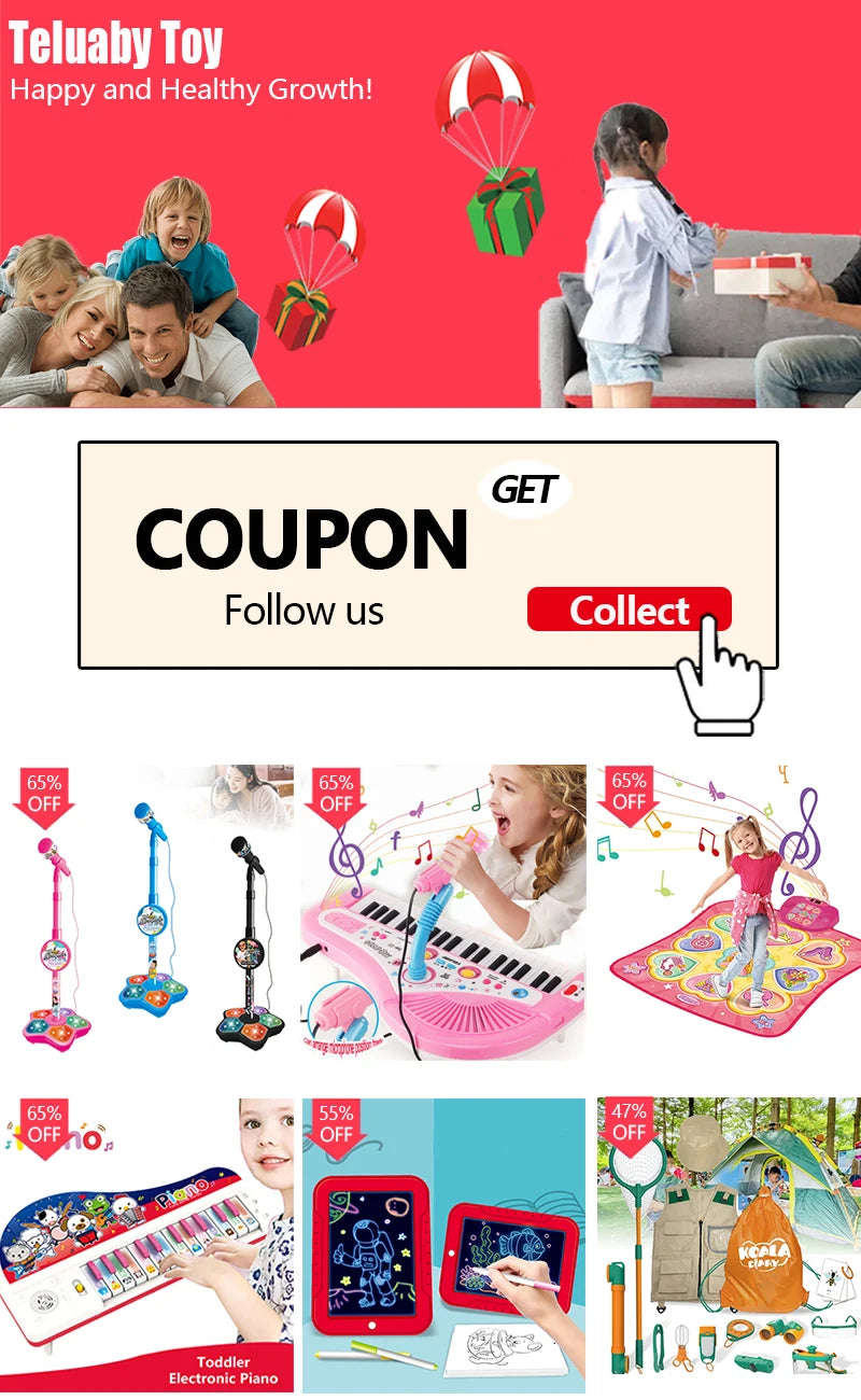 Kids Electronic Keyboard 61 Keys with Microphone