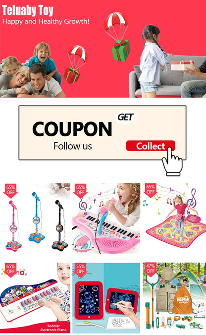 Kids Electronic Keyboard 61 Keys with Microphone