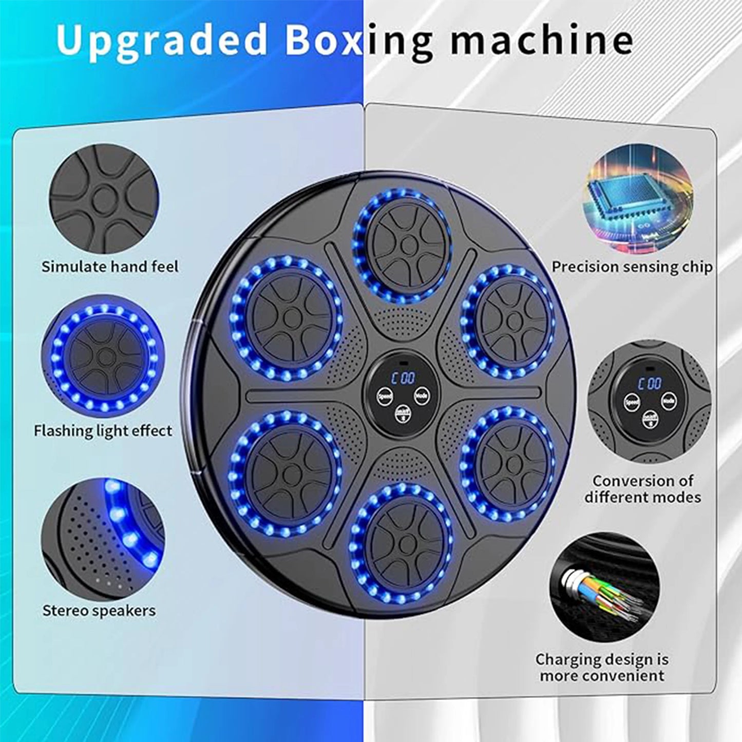 New Music Boxing Machine Smart Bluetooth (for Kids & Adults) + FREE boxing gloves!