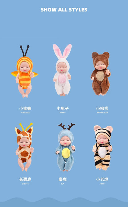 Sleeping Baby Series Doll Cartoon Animal Toy For Kids