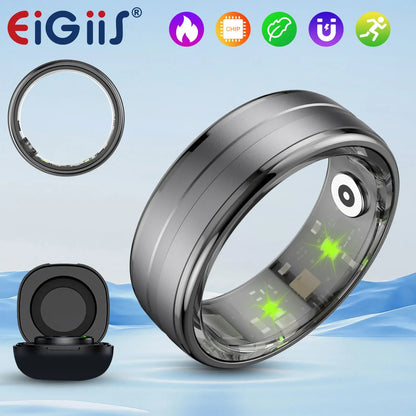Smart Ring for Heart Rate and Blood Oxygen Monitor (Waterproof)
