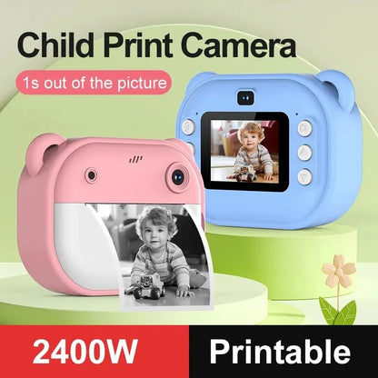 Children Digital Camera Instant Print for + 32G Memory Card